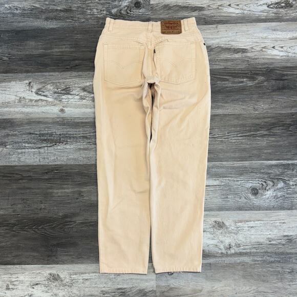 Vintage 80s Levis 550‎ Peach Womens 8 Relaxed Fit Tapered Leg Mom Jeans USA - Picture 2 of 12